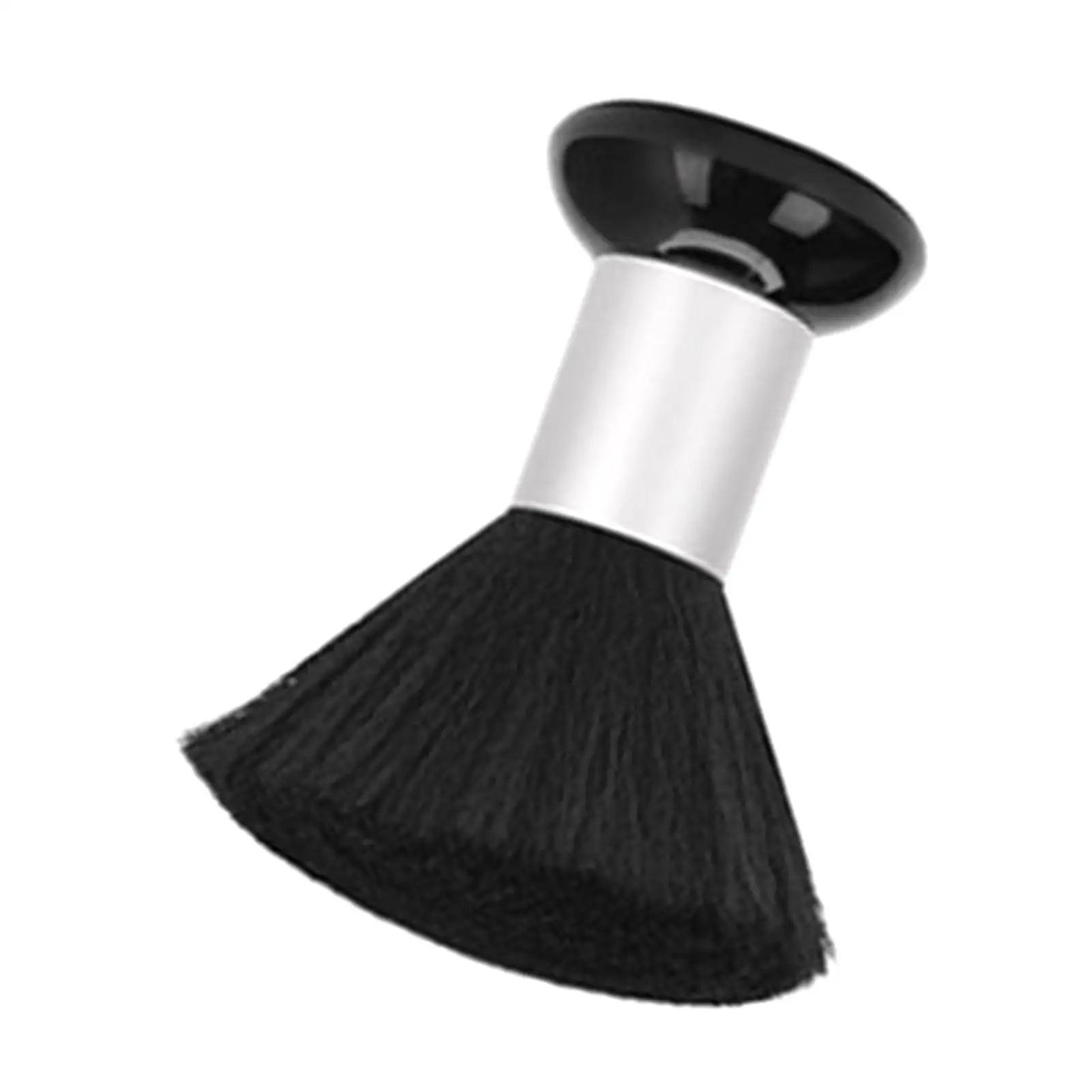 Barber Brush Soft Neck Duster Synthetic Bristles Wood Handle Salon Hygiene Tool for Face Neck Clothing Hair Removal and Cleanup