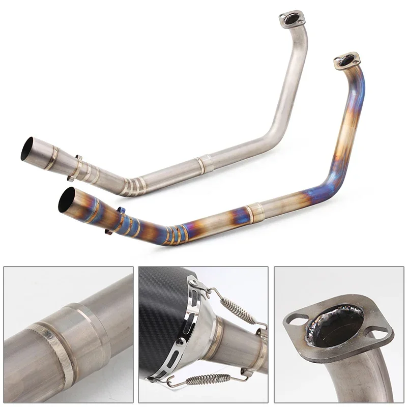 For Yamaha YZF R125 R15 V3 Modified Escape Slip-on Motorcycle Exhaust Muffler Front Link Pipe YZF-R15 V1 V2 MT15 MT125 2008-2020