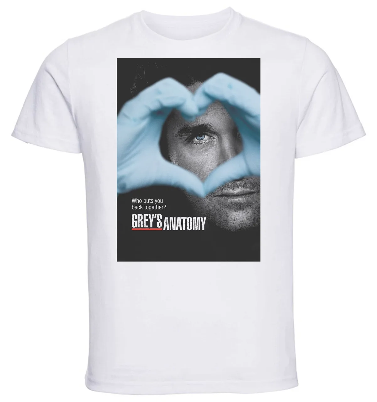 T-Shirt Unisex White TV Series Playbill Grey's Anatomy Variant 01