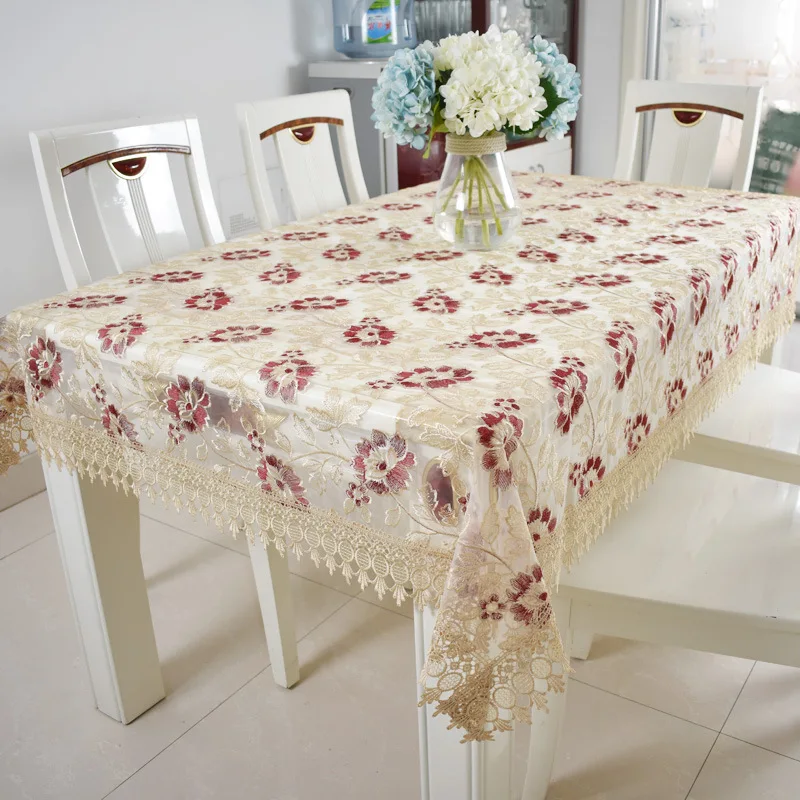 Table Cloth Glass Yarn Europe Embroidered Tablecloth Table Juppe Dining Table Cover Dandelion Lace Tv Cabinet Shoe Dust Cover