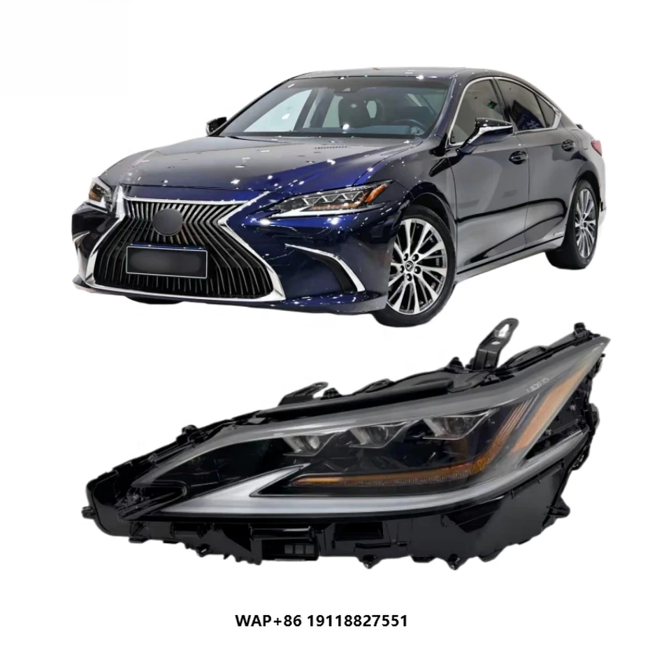 

For Lexus ES XV70 Triple LED Headlights Assembly 2018-2022 for ES200/ES260/ES300h - AHS Matrix with Auto Leveling