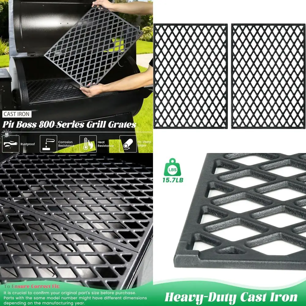 

Pit Boss 800 Series Replacement Grill Grate for Sportsman 820 Pro II & Navigator 850 Wood Pellet Smoker PB850PS2