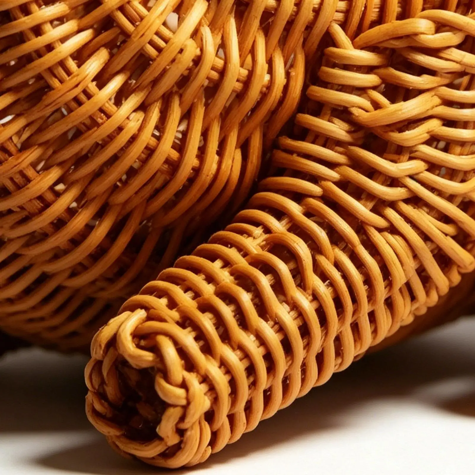 Hand Woven Baskets Cute Imitation Rattan Dog Shape Woven Storage Bowls For Dining Table Coffee Table Shelf Windowsill Kitchen