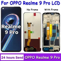 6.6 inch For Oppo Realme 9 Pro 9Pro LCD Frame Display Screen Touch Screen Panel Digitizer For Realme9 Pro RMX3471 RMX3472 LCD