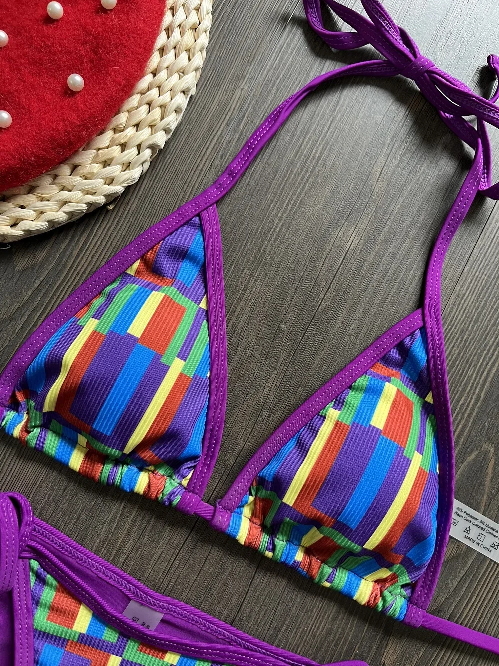 RUOTONGSEPT セクシーな三角形の女性水着ビキニセットツーピース水着 2023 女性ビーチウェア水着プッシュアップ Biquinis