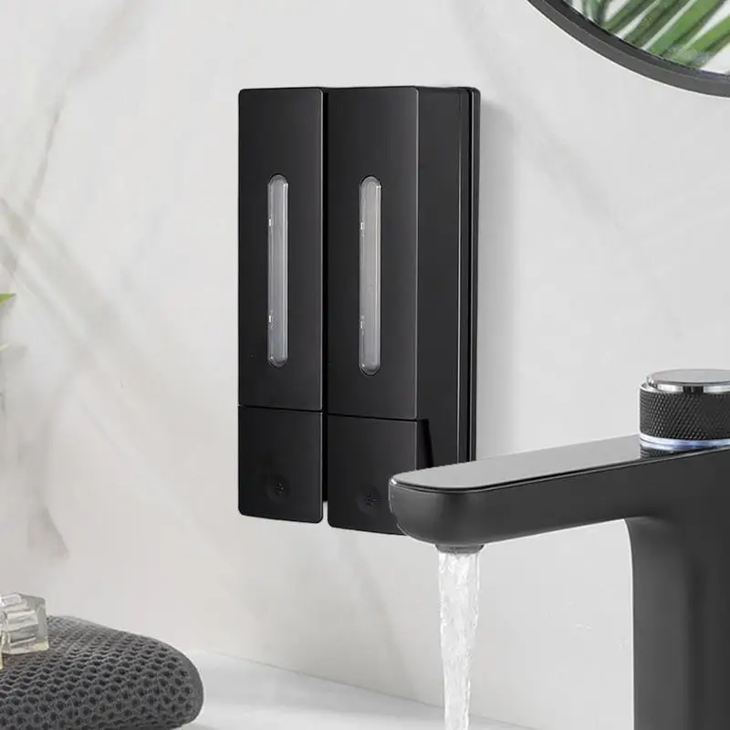 Liquid Soap Dispenser Wall Mounted Household Shower Soap Dispenser Hair Conditioner Dispenser No Drilling Soap Dispenser For