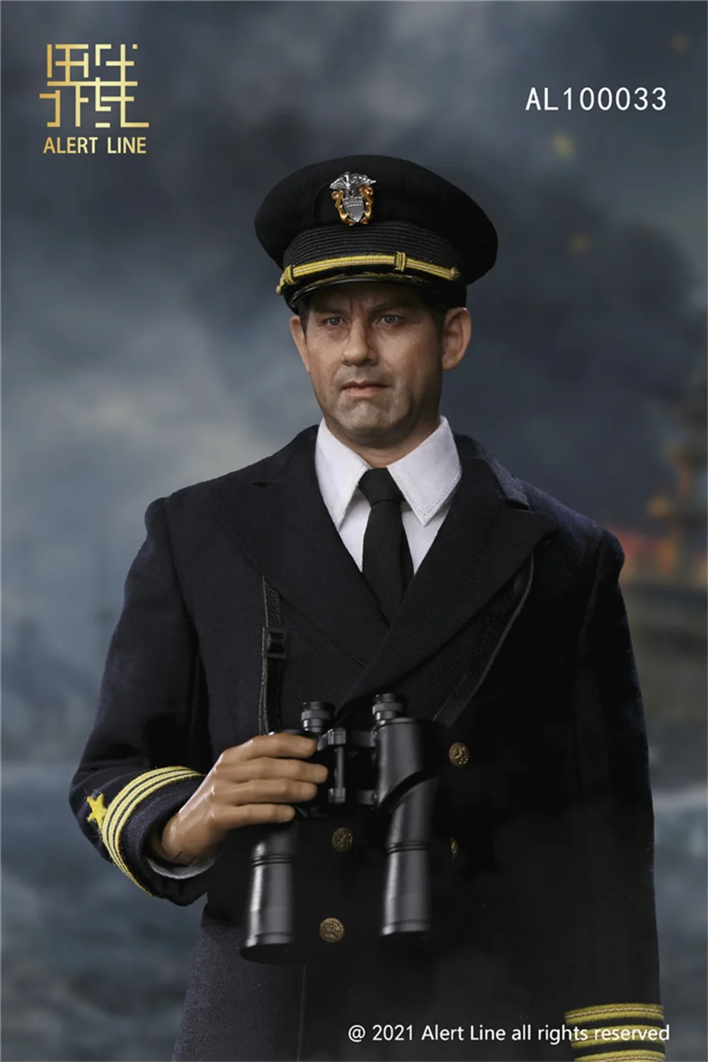 1/6 Alert Line AL100033 WWII Series US. NAVY Ship Commander Full Set Moveable Action Figure Gift For Birthday Party Collect