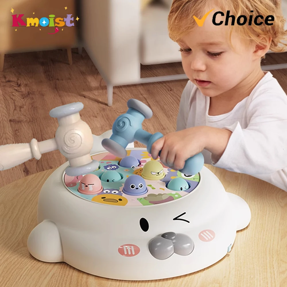 Montessori Early Educational Interactive Toy Plastic Whack A Mole Games Hobbies Pounding Hammers Seal Baby Toys Gifts for Kids