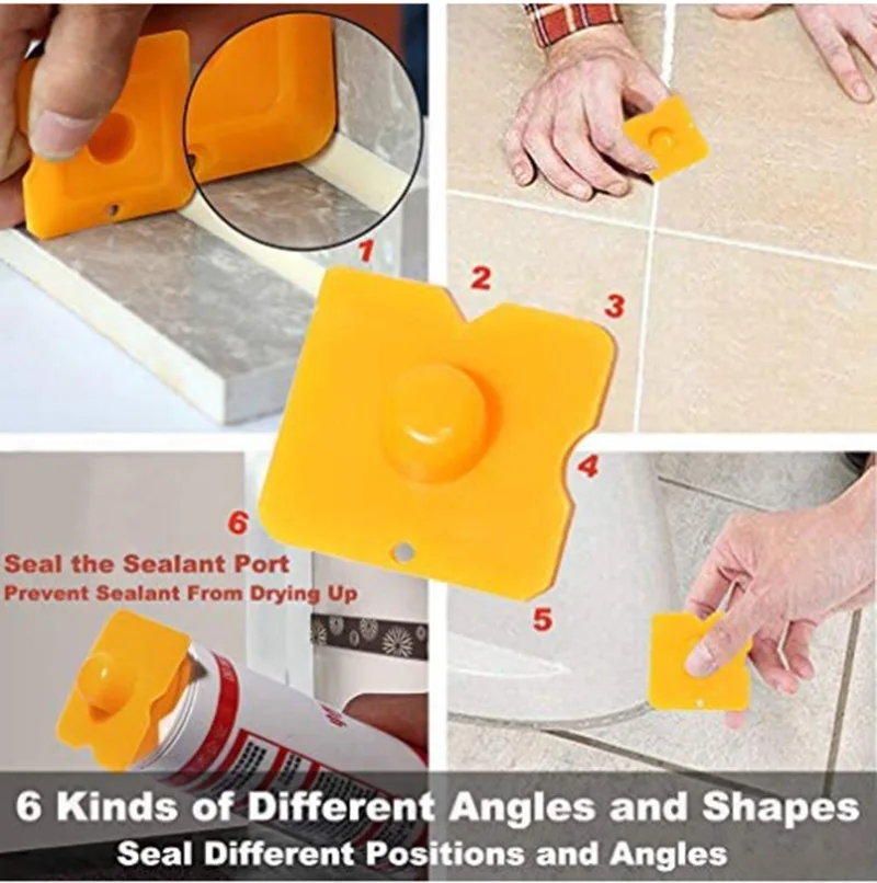 Caulking Nozzle Applicator Finishing Tool Spatula Plastic Glue Shovel Tile Brick Joints Floor Silicone Remover Grout Kit