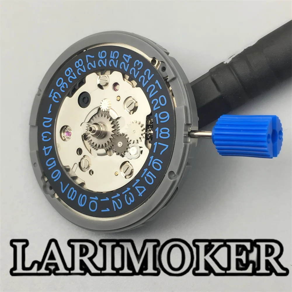 LARIMOKER GMT NH34 automatic mechanical movement 3 o'clock date function date plate high precision 24 gems movement