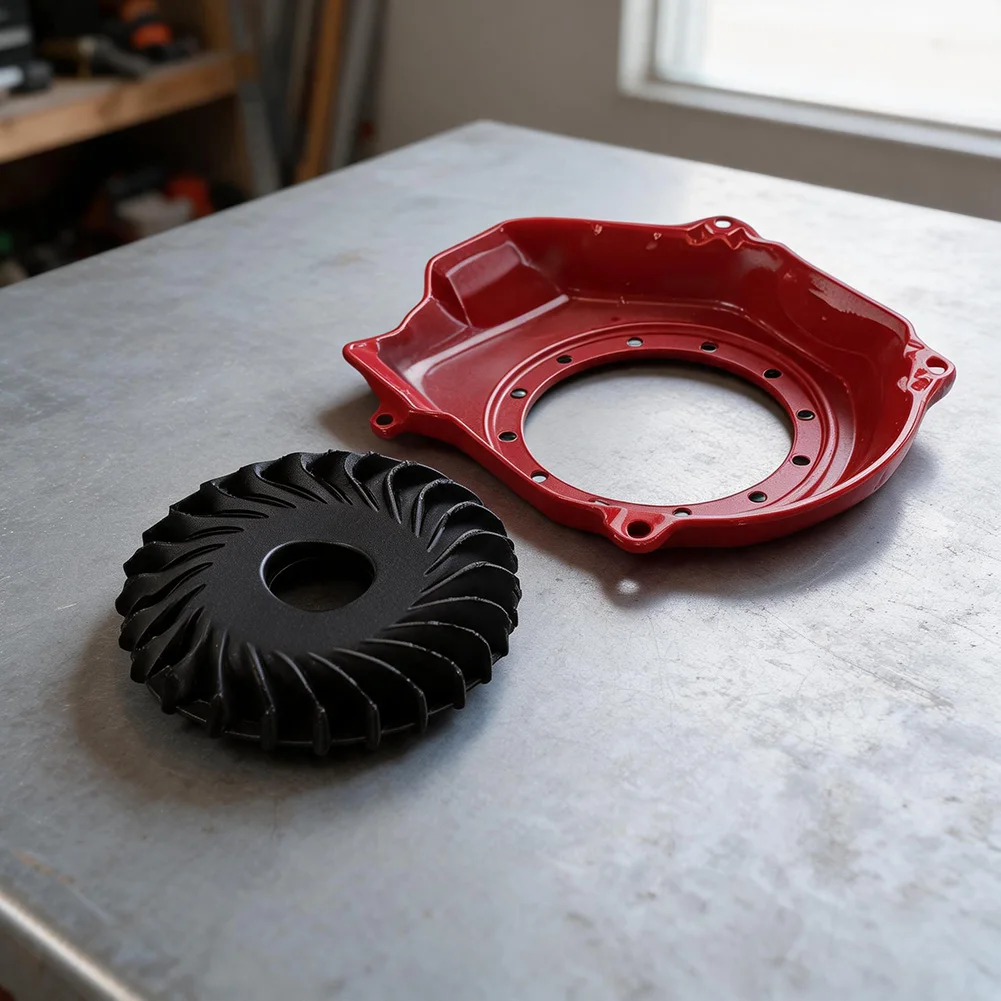 Engine Air Intake Hood With Fan For Honda GX160GX200 5.5HP & 6.5HP Engine Parts Cooling Fan Cover Garden Tools Accessories