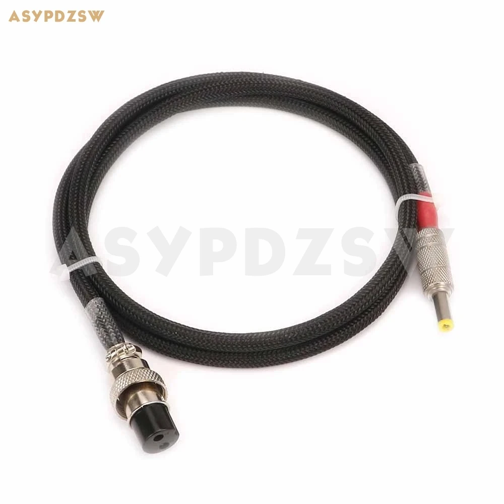 1M GX16-2 Pin to 5.5*2.1mm Pure copper cable AC/DC Phono amplifier Linear power supply cable