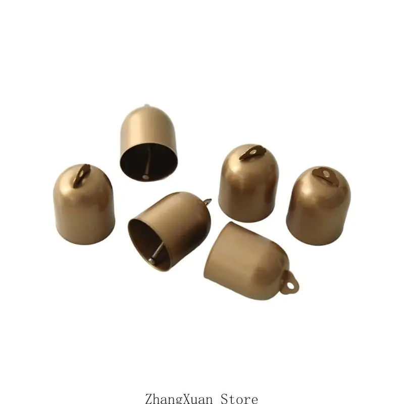 Antike Metallglocken zum Aufhängen, 6er-Set für Weihnachtsbaumkranz, 3 x – Detail 3