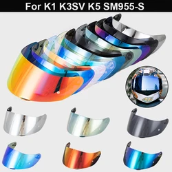 SOMAN Visiera per casco moto per K1 K1S K5 K3SV SM955-S Caschi moto Visiera Lente Scudo Occhiali Accessori Para Casco Casque