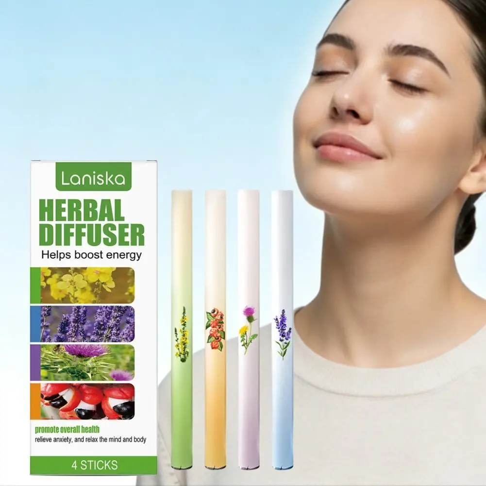 

Портативная травяная ароматическая палочка с ароматом ромашкового чебреца и мяты, бодрящий аромат для момента спокойного ежедневного использования