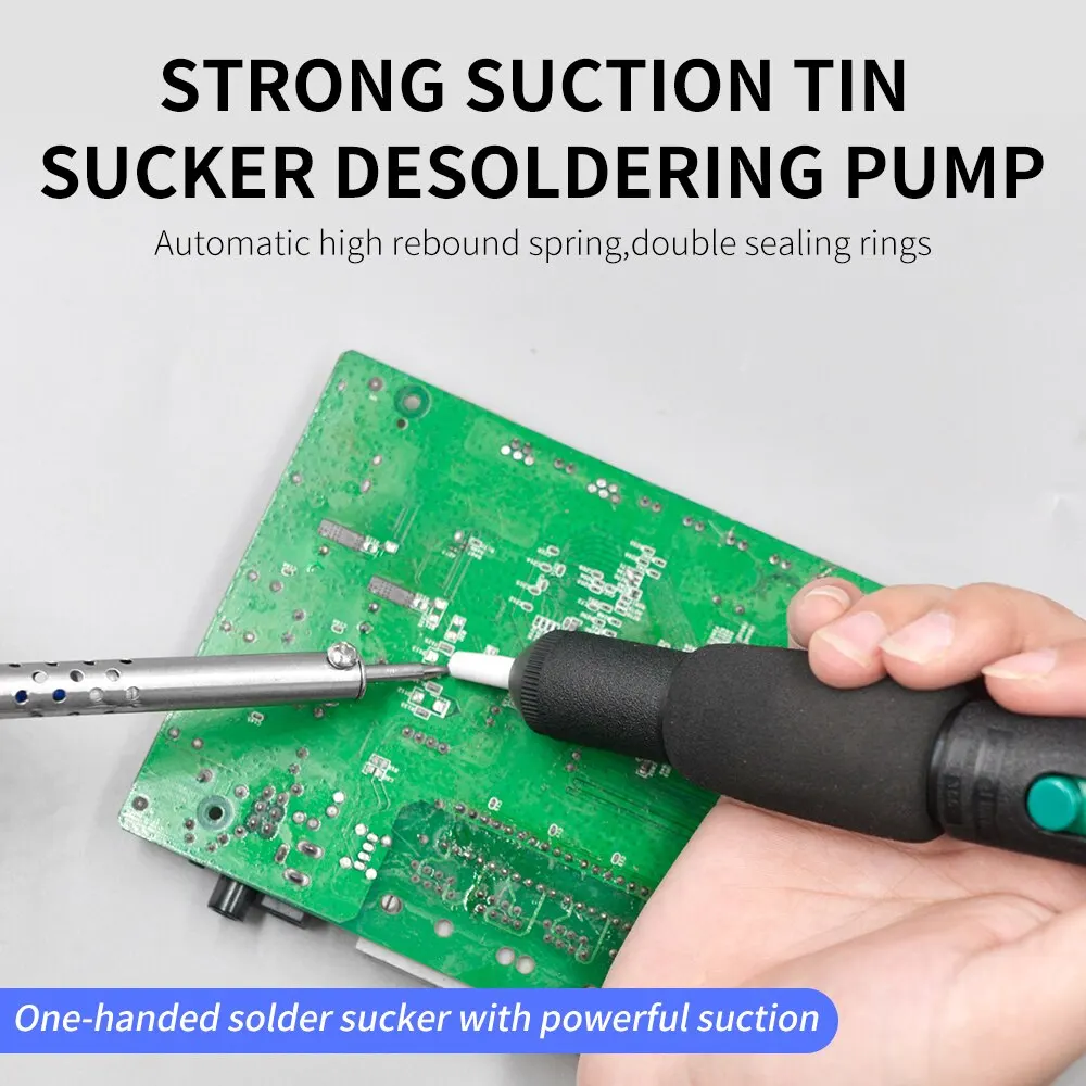 Pump Solder Sucker Suction Soldering Iron Desolder Tin Fire-resistant Vacuum 366D Plastic Powerful Desoldering Hand Welding Tool