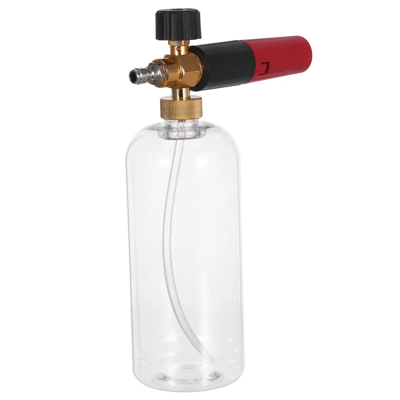 Car Wash Foam Sprayer High Pressure Plastic Soap Bottle Wide Mouth Adjustable Nozzle Efficient Foam Generator for Garden Hose
