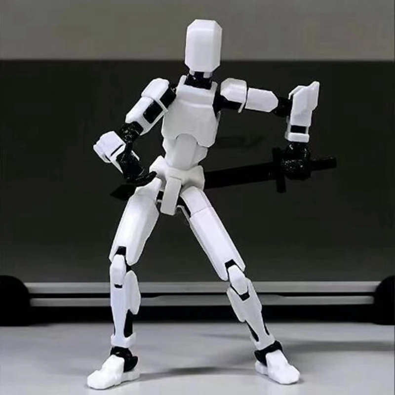 Robot Action Figure, 3D Printed With Full Articulation For Stop Motion Animation