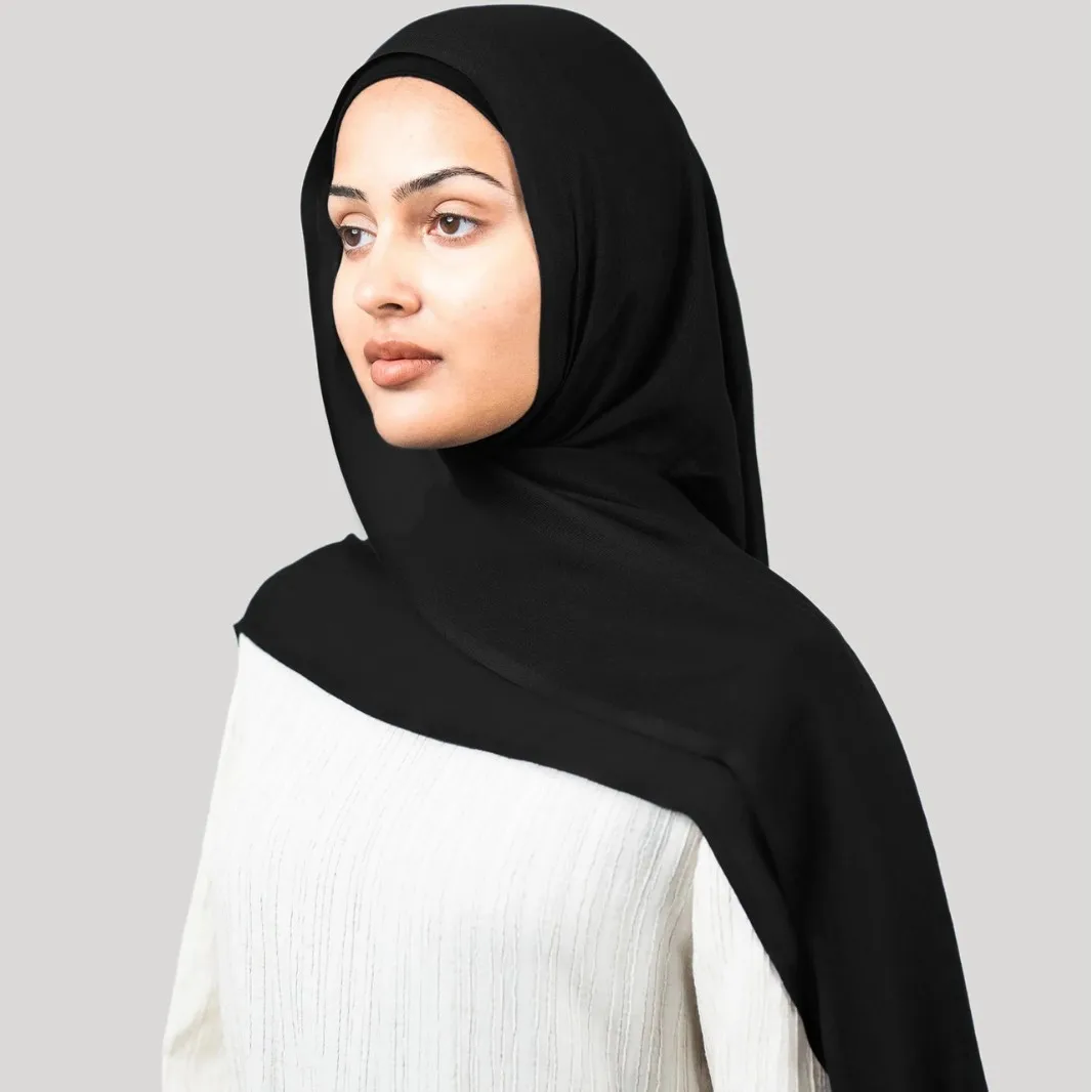 

Black Long Scarf Modal Shawl Muslim Hijab Women Islamic Headscarf Wrap Scarves Bandanas Headband Bufanda Foulard Turbante Mujer