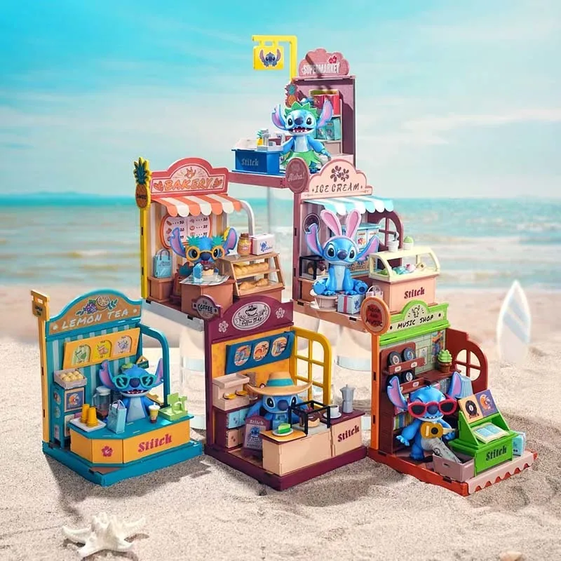 

New Stitch Diy Assembly Scene Toy Surprise Blind Box Room Decorations Desktop Ornaments Mysterious Gift Box