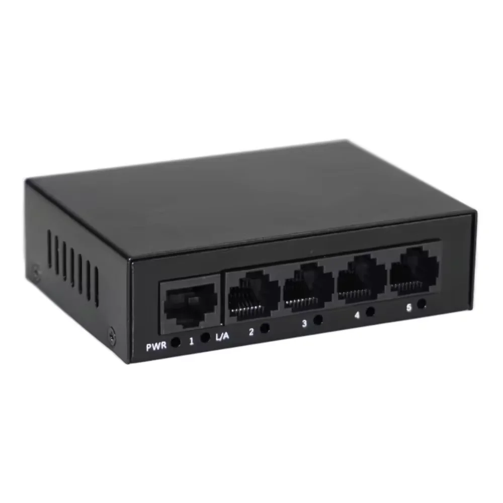 

5 портов Ethernet-коммутатор 5 портов RJ45 1000 Мбит/с Настольный гигабитный быстрый сетевой коммутатор LAN-концентратор Ethernet