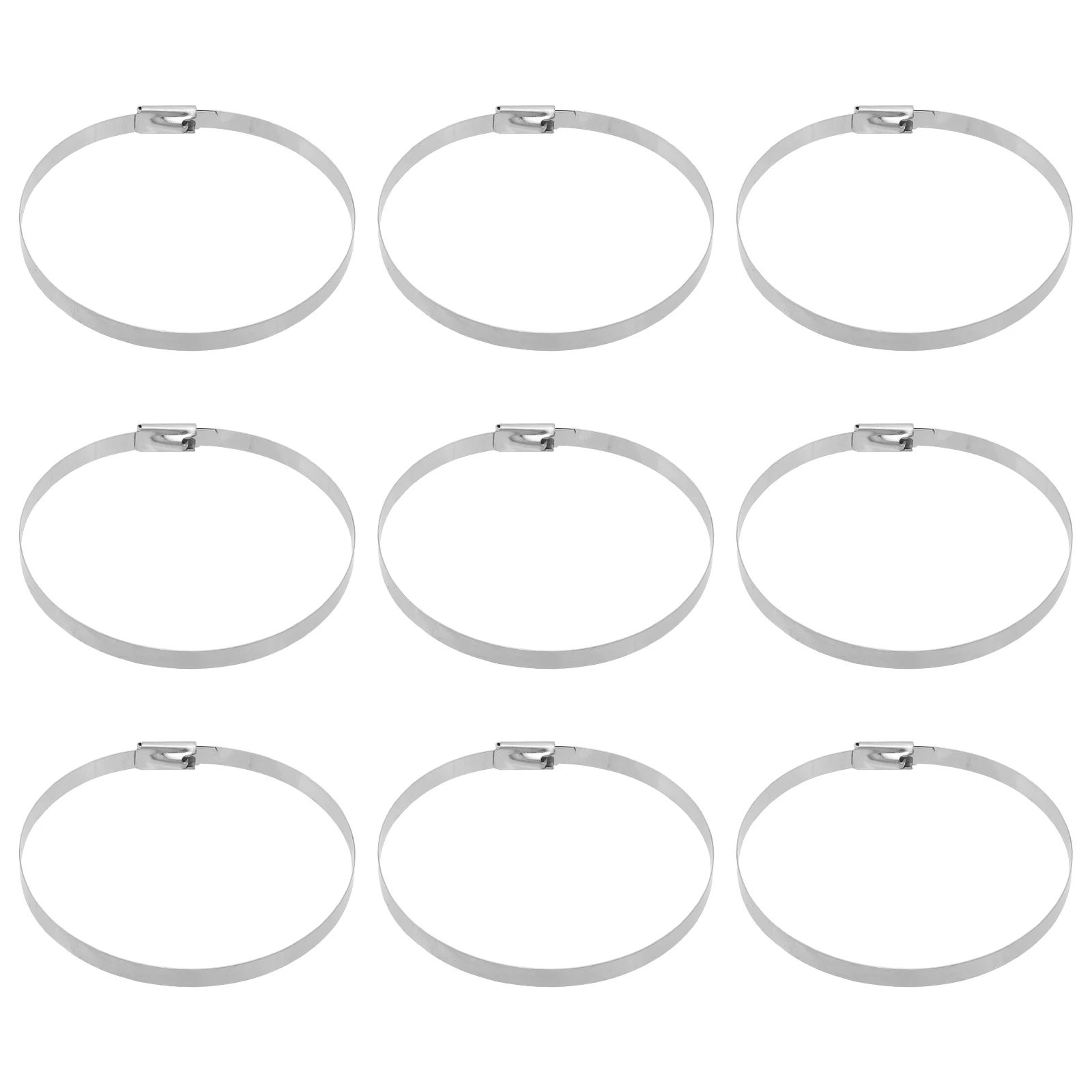 

100 Pcs Stainless Steel Cable Tie Self-locking Ties Multipurpose Wrap Cord Organizer Design Wires Organizers Useful Durable