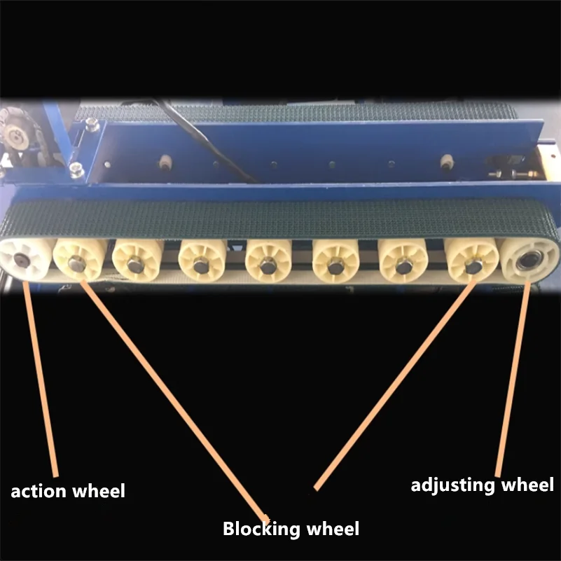 Wrapping Machines Strapping Machine Packaging Automatic Sealing Parts Action Driving Wheel Follow Adjusting Blocking Wheels