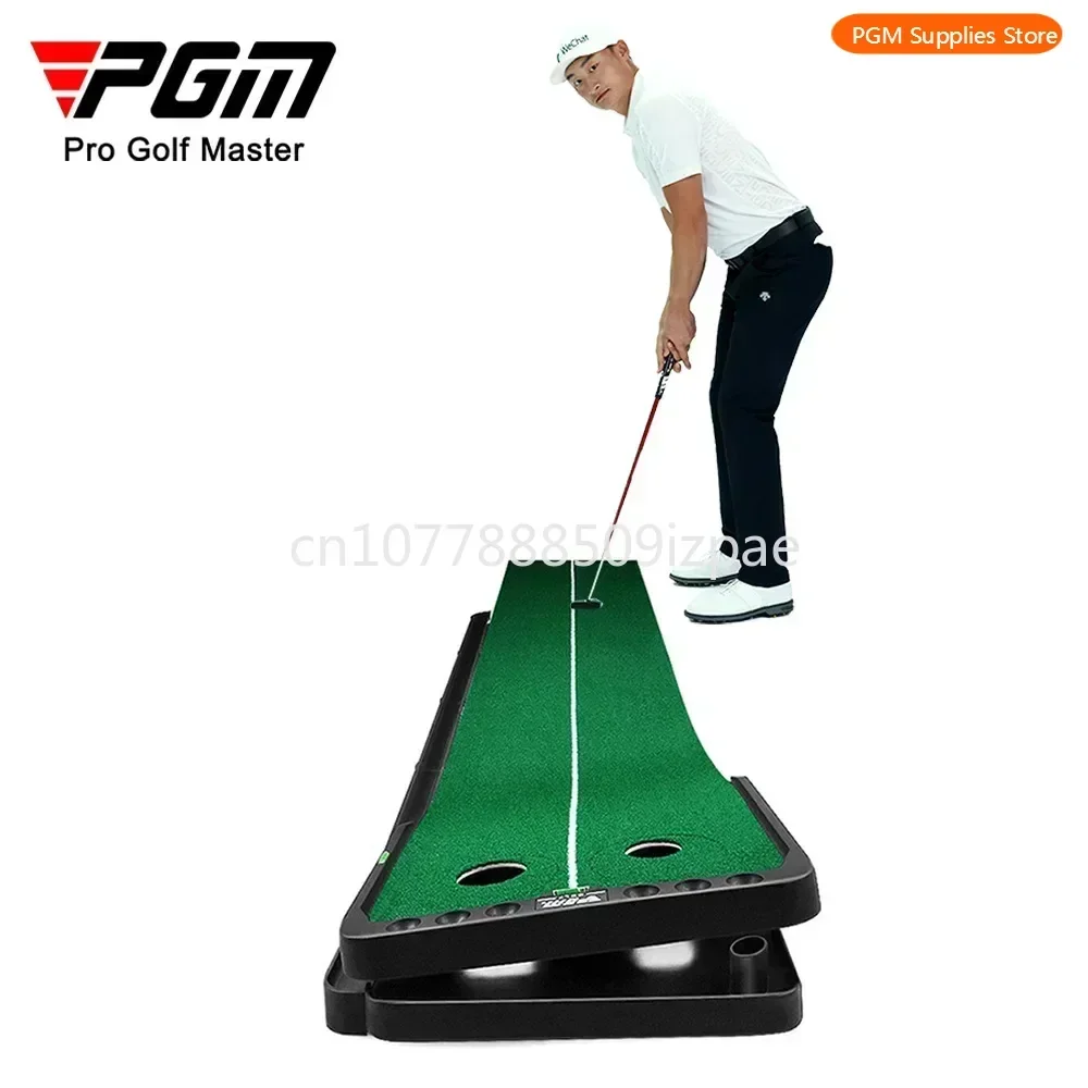 PGM Golf Putting Mat Mini Golf Putting Green Fairway Golf Putter Trainer Indoor Adjustable Putter Carpet Practice TL010