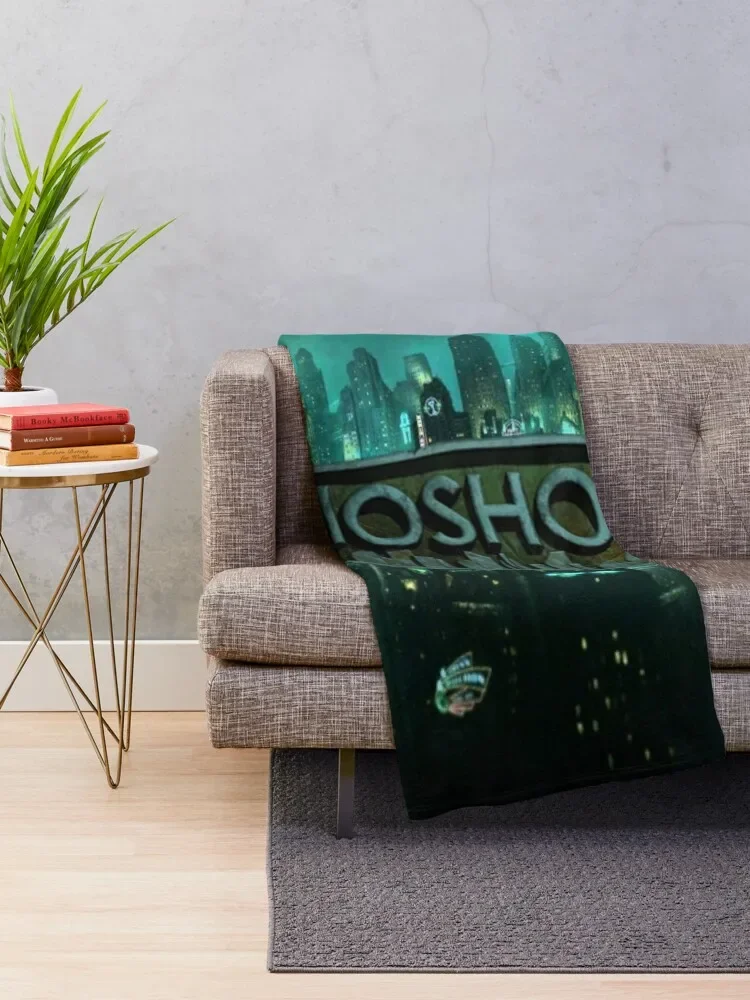 Bioshock Rapture Logo Throw Blanket Bed funny gift Blankets