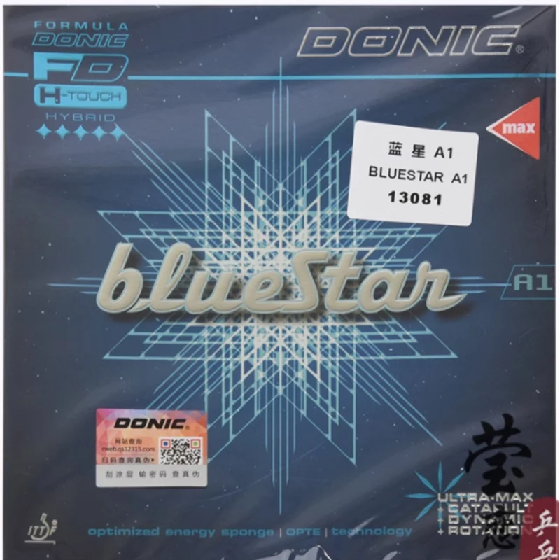 Donic BLUESTAR A1 A2 table tennis rubber tacky sticky ping pong rubber fast attack with loop made in Germany table tennis racket image 2