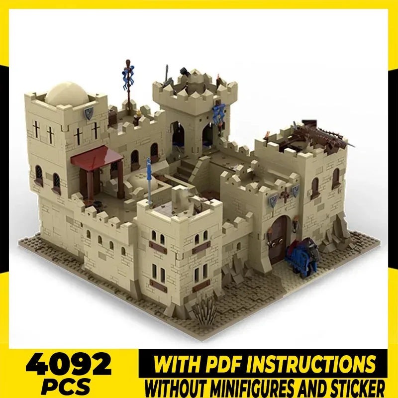 

Medieval Model Moc Building Bricks Black Falcon Desert Castle Technology Modular Blocks Gifts Christmas Toys DIY Sets Assembly