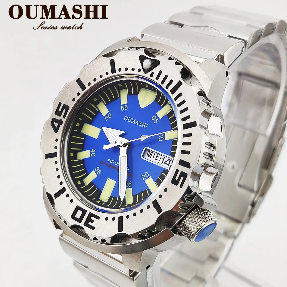 42mm Men's watch steel Rotating bezel case Sapphire glass 20bar waterproof 36 Automatic movement NH Mechanical sports watch