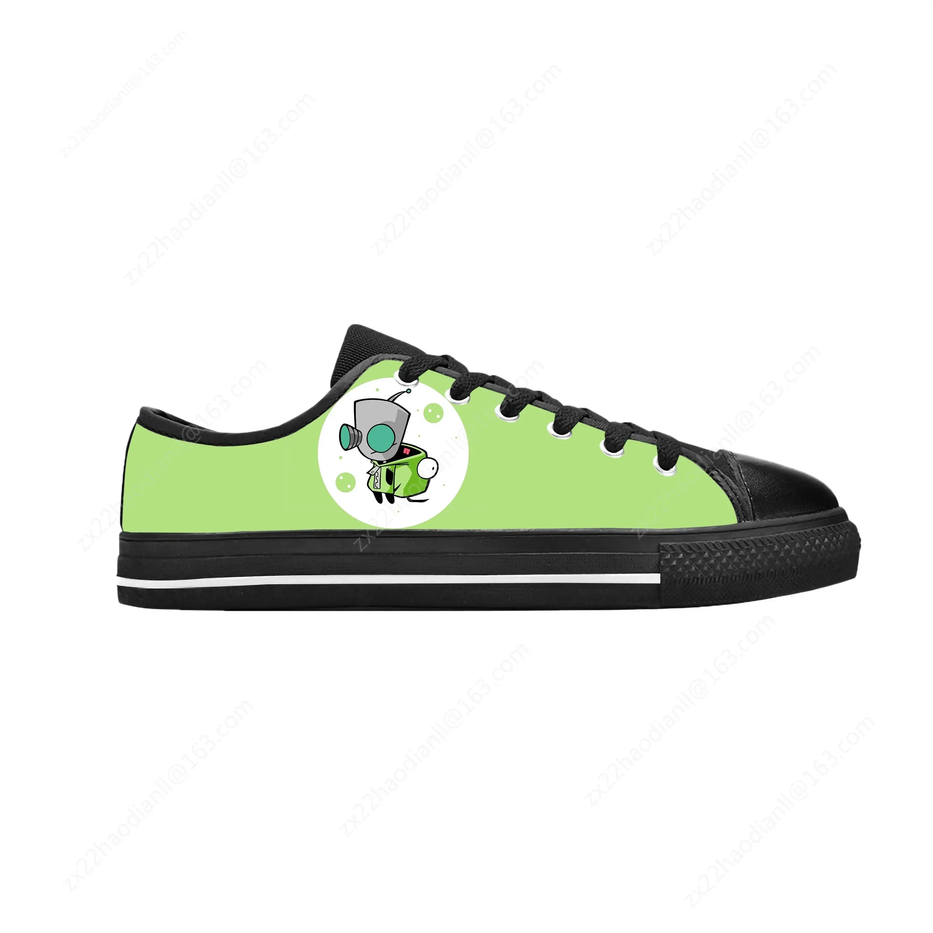 Zim Gir Anime Low Top Sneaker Men Women Teenager Canvas High Quality Sneaker Casual Custom Made Shoes Custom Shoes