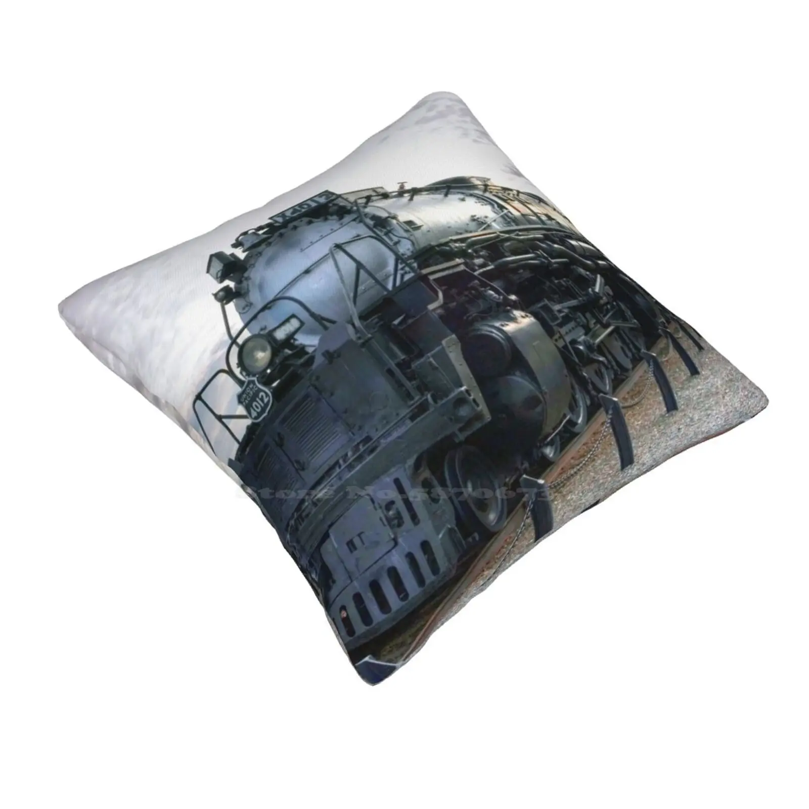 Big Boy Of The Rails Pillow Cover Hug Pillowcase Big Boy Train Rails Railroad Engine Locomotive Historic Iron Ties Steel Bell