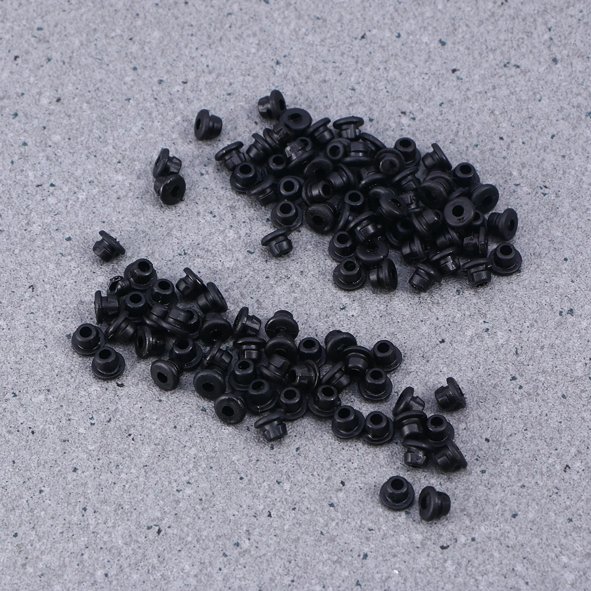 100 قطعة من حلقات السيليكون السوداء لآلات الوشم تحسين المتانة والأداء الحلقات جروميت السيليكون