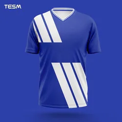 HD Printed Sports T-Shirt Men's Summer Breathable Short Sleeve Loose Casual Shirt Outdoor Team Sports Top