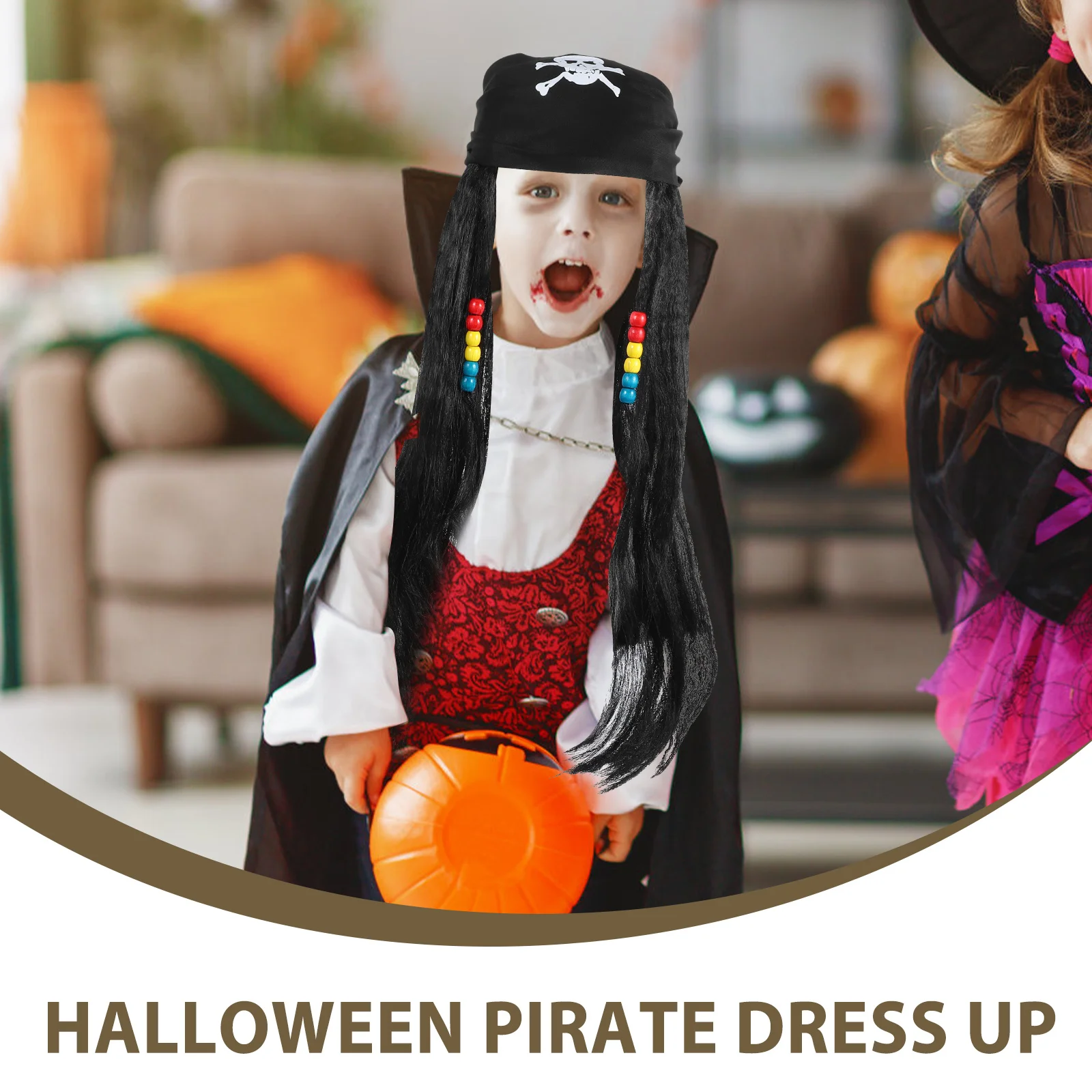 1 zestaw pirackich akcesoriów: miękka broda wielokrotnego użytku, opaska na oko, sztuczne wąsy, rekwizyty do cosplayu, artykuły na imprezę, przebranie na Halloween.