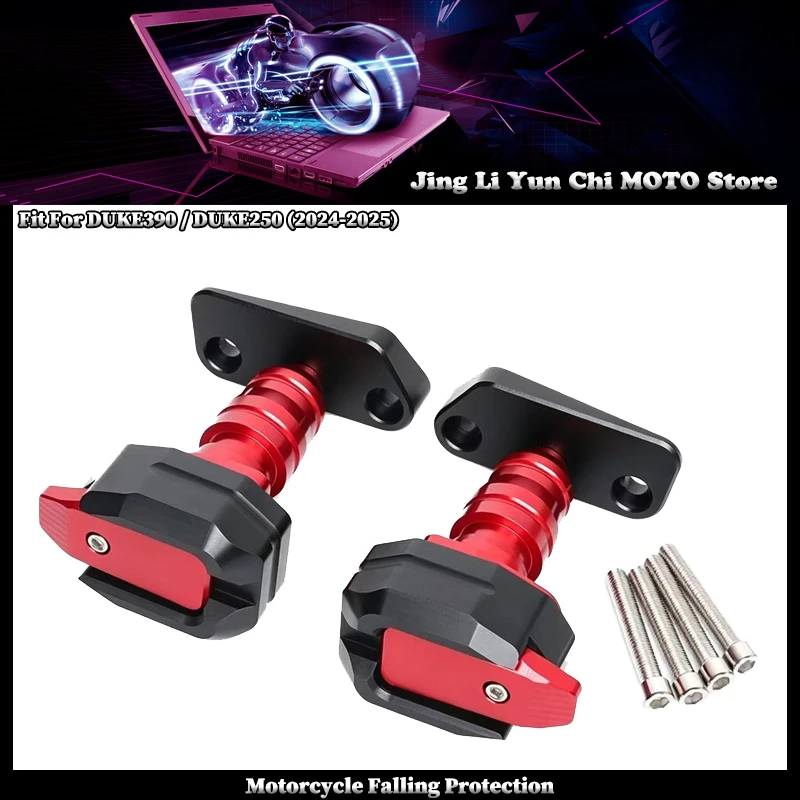 

Motorcycle Falling Protection Frame Slider Fairing Guard Anti Crash Pad Protector Fit For KTM DUKE250 DUKE390 2024-2025 Duke 250