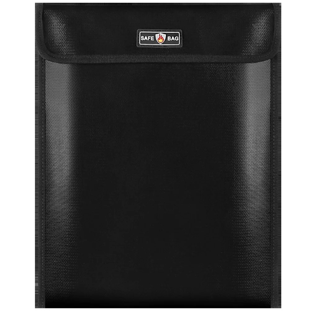 

Waterproof Fireproof Document Bag 1Pcs Multifunctional File Pouch High Temperature Resistant Zipper Design for Men Women