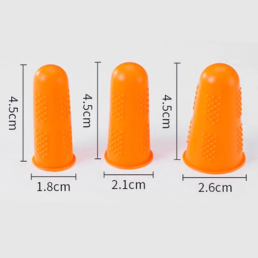 2Pcs Silicone Finger Protector DIY Sewing Quilter Finger Tip Craft Thimble Non-slip Finger Protector Needlework Sewing Accessori