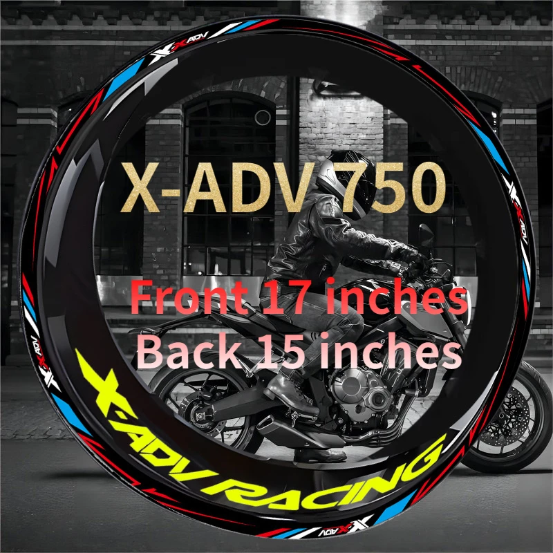 Wheel Hub Reflective Stickers For HONDA X-ADV XADV750 Motorcycle Accessories Wheel Frame Decoration Inner And Outer Edge Strips