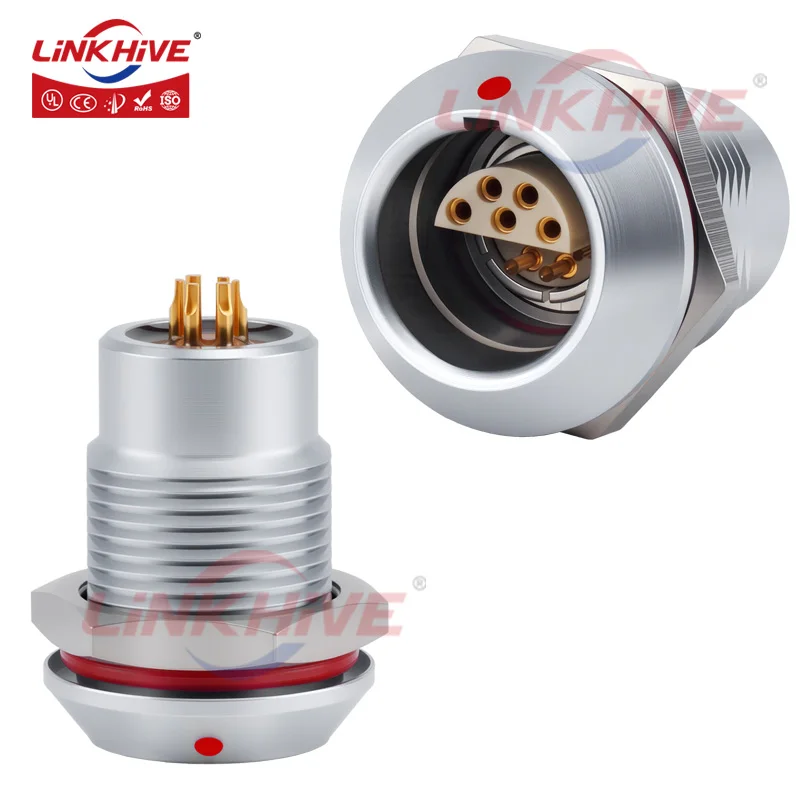 Compatible with LEMO L Series IP68 HGG HEG Socket 0L 1L 2L 3L 2 3 4 5 6 7 8 10 12 13 14 16 Pin Keyed Stepped Connector Insert