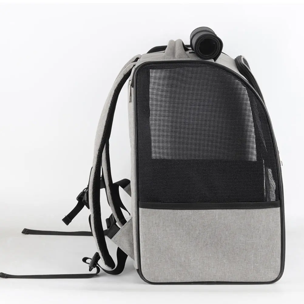 

Breathable Pet Backpack Cat Carrier Bag Durable Portable Travel Shoulder Bag Comfortable Adjustable Straps Outdoor Handbag