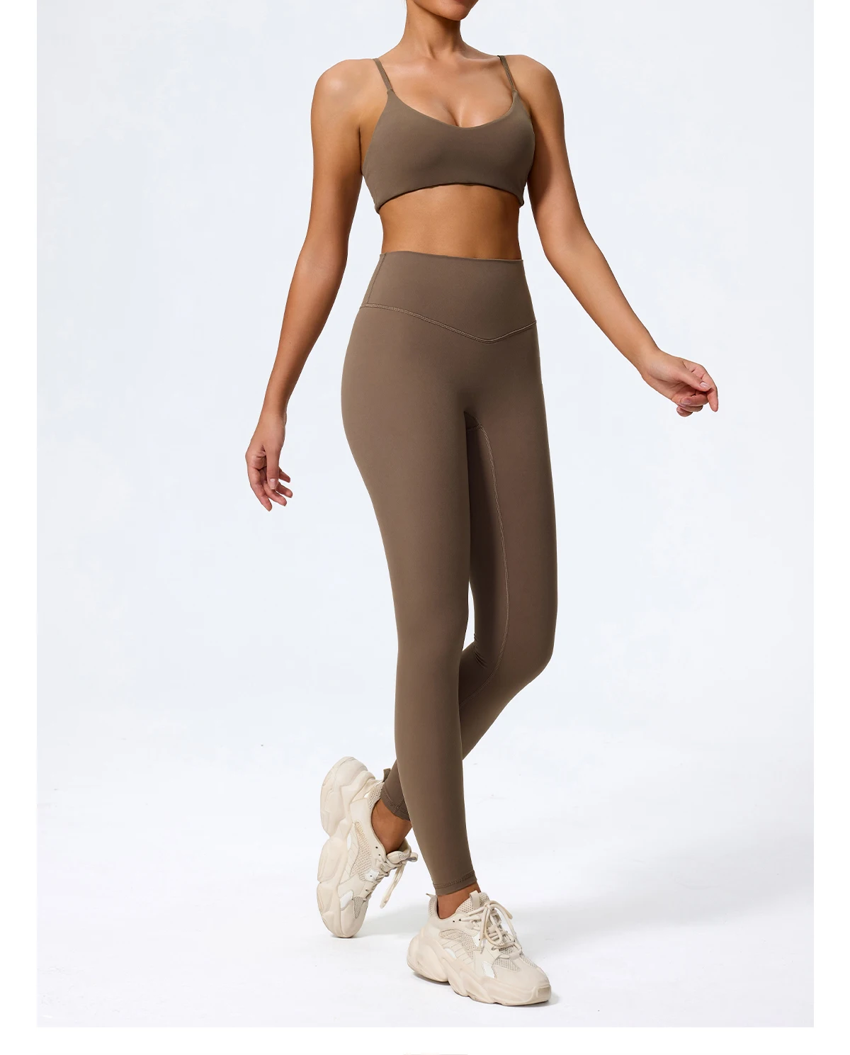 Ctenkevet Sommer Neu Damen U-förmiger Bandeau-Sport-BH für Fitness, Yoga und Workout – Rückenfreies Crop-Top für Frauen – Detail 18