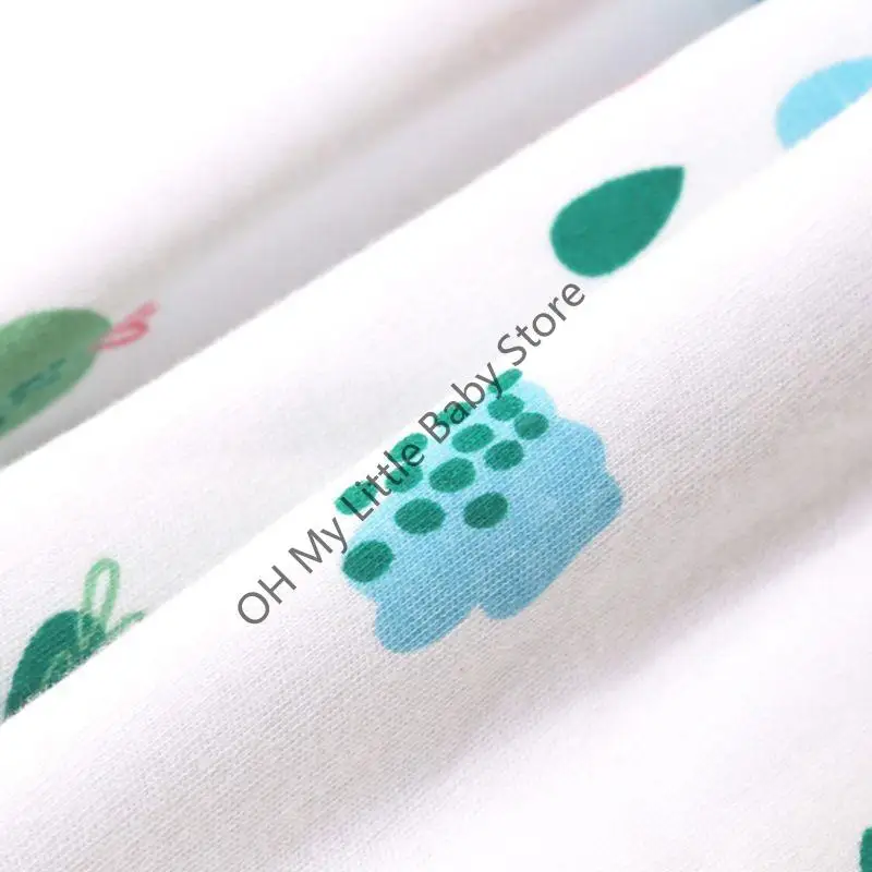 M76C الوليد الطفل مقاوم للماء القطن سروال التدريب القماش الملونة الحيوان ديناصور طباعة حفاضات تنورة سرير وسادة فراش