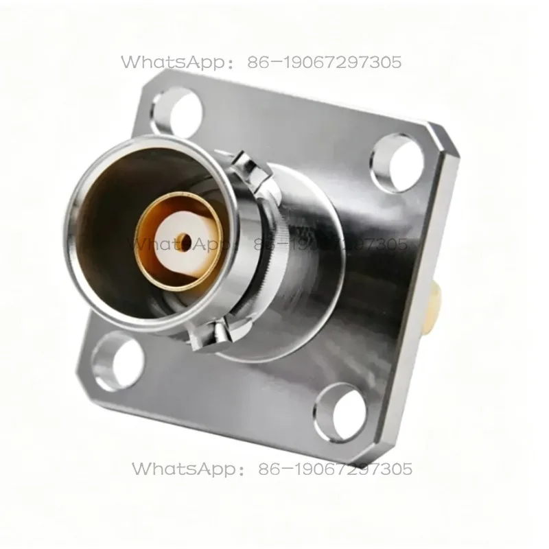 BJ77 Three Coaxial BNC-KF TRB-KF 4 Hole Flange Fixed 1553B Bus Socket