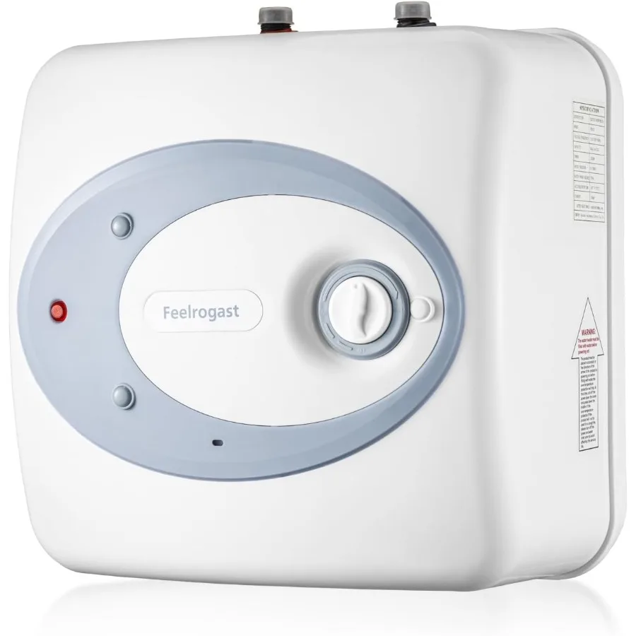 

Electric Tank Water Heater-8 Gallon Under Sink Instant Hot Water for RV Camper Kitchen Food Truck 120V 1500W Blue Wall or Floor