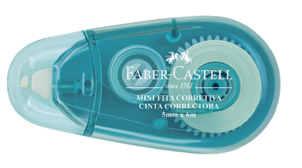 Faber Castell 5mm x 6m Blue Mini Corrective Tape