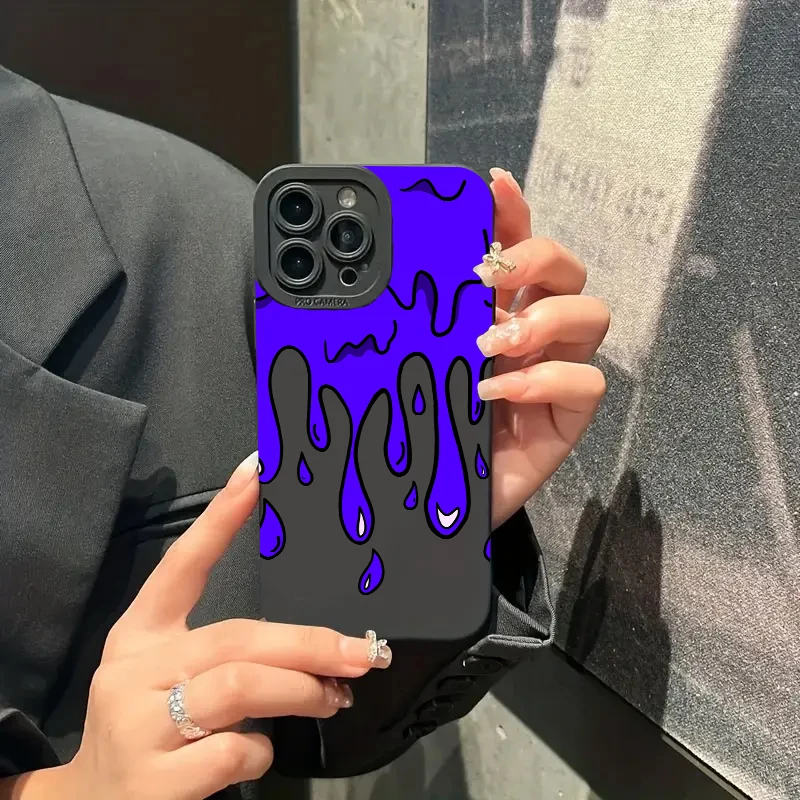 Fun Paint Graffiti Art Shockproof Silicone Phone Case For iPhone 15 14 13 12 11 16 17 Pro Max 7 8 15 Plus 16E SEXS XR X  Cover