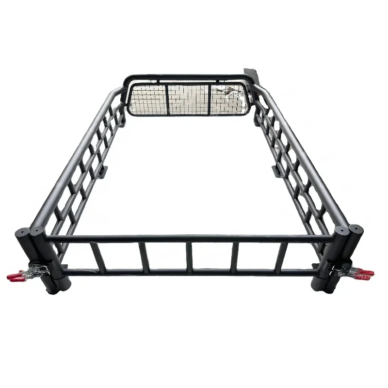 Heavy Duty Universal Pickup Full Enclosure Steel Bed Cargo Cage Rear Guard Roll Bar With Electrophoresis Powder Coating Offroad